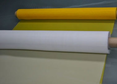 Tekstil Baskısı için% 100 Monofilament Polyester Örgü 120T - 34 Beyaz / Sarı Renk
